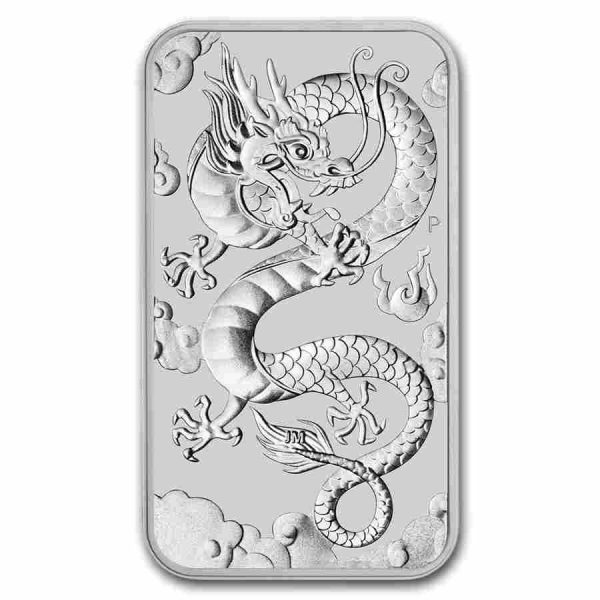 Monsterbox Dragon Rectangle zilveren munten 2019 - Afbeelding 2