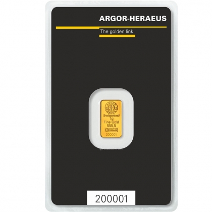 1 gram argor heraeus blister front