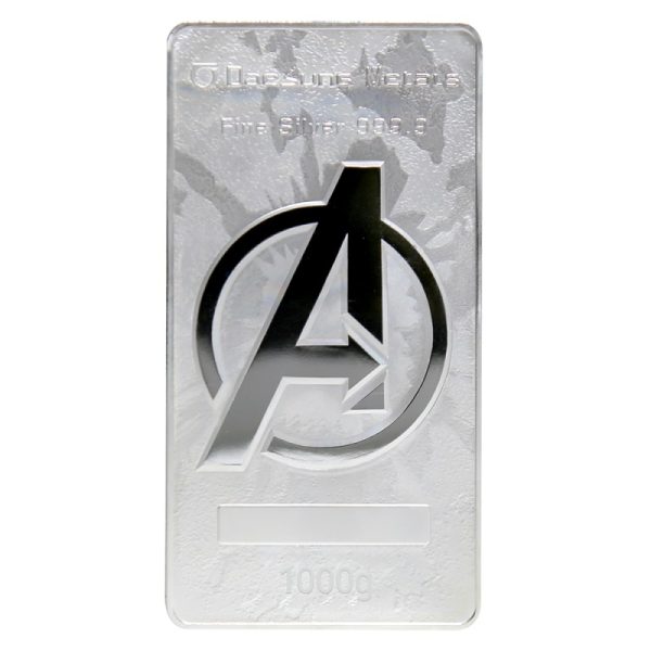 1 kilo iron man silver bar marvel