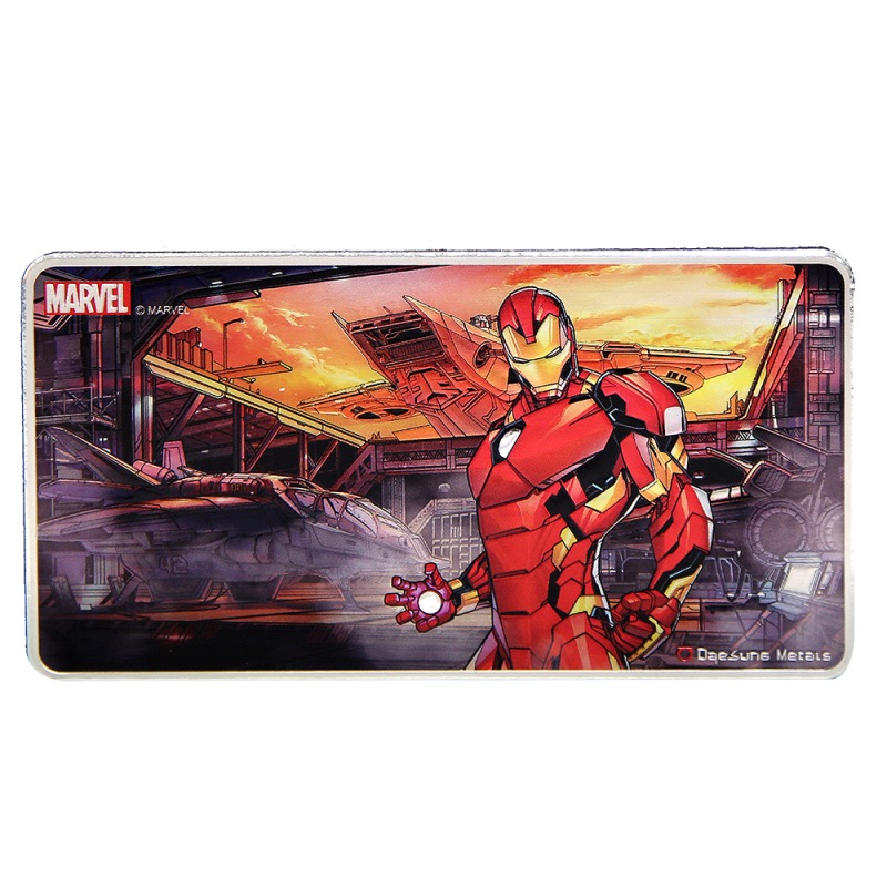 1 kilo iron man silver bar marvel acn