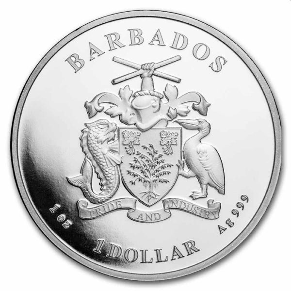 1 oz silver caribbean pelican 2022 barbados 1 1