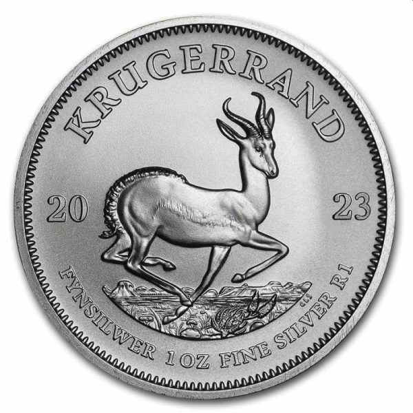 1 oz silver krugerrand 2023 bu 1 rand south africa