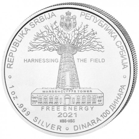 1 oz silver nikola tesla 2021free energy 1