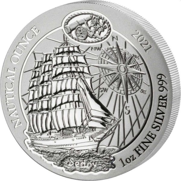 1 oz silver rwanda nautical sedov 2021 amafranga 50