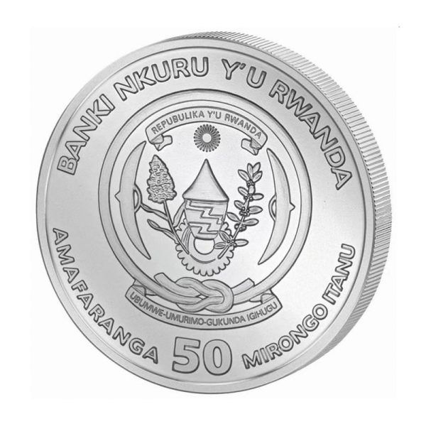 1 oz silver rwanda tiger 2022 bu 50 amafranga 1