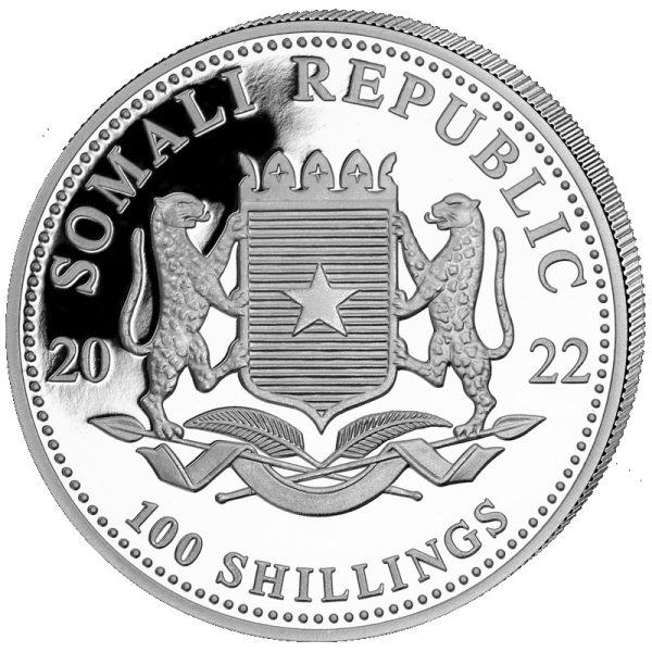 1 oz silver somalia leopard 2022 100 shillings 1
