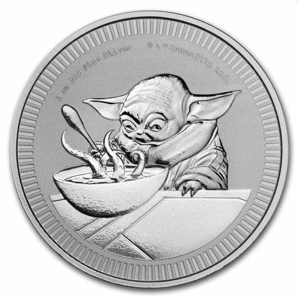 1 oz silver star wars 2022 the mandalorian ig 11 2 bu