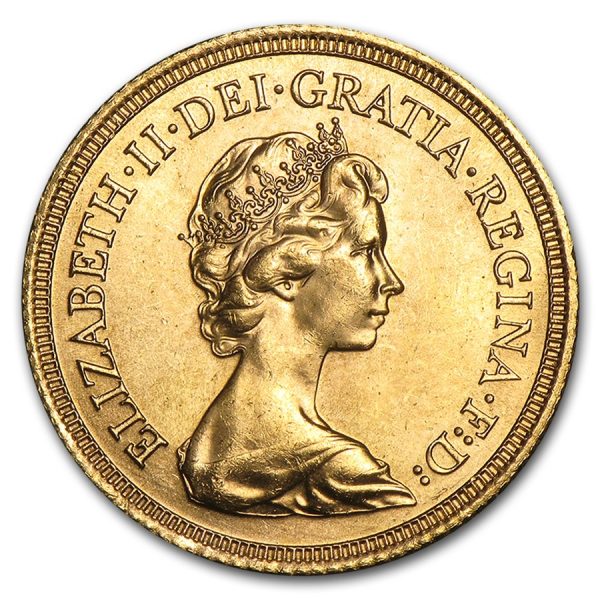 1974 1982 great britain gold sovereign elizabeth ii bu 88953 Obv