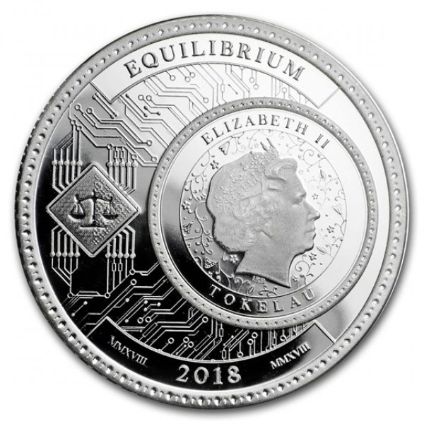 2018 1 oz tokelau silver equilibrium reverse coin