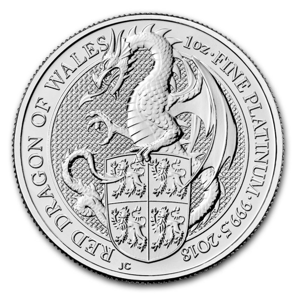 2018 1oz platinum dragon coin