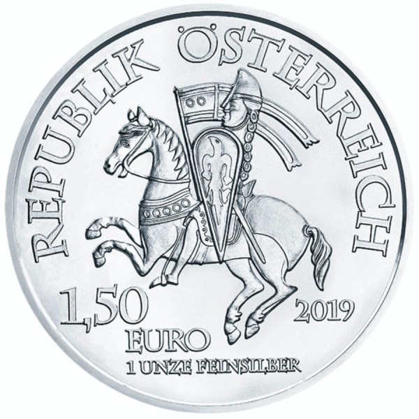 2019 1oz austria robin hood silver coin back 1