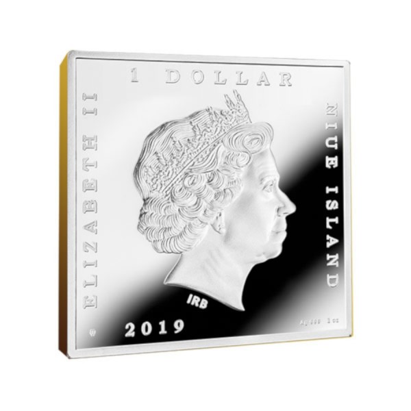 2019 1oz silver whistler mother painting proof coin back