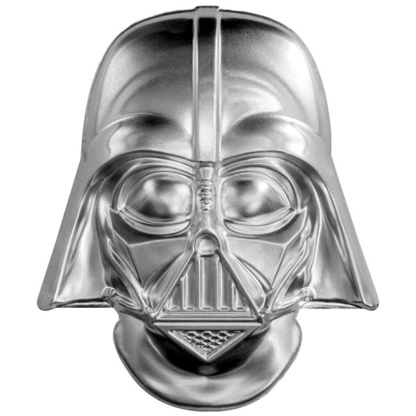 2019 silver 2oz darth vader helmet coin