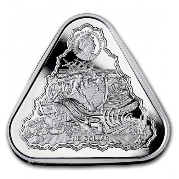 2020 1 oz silver draeck shipwreck back