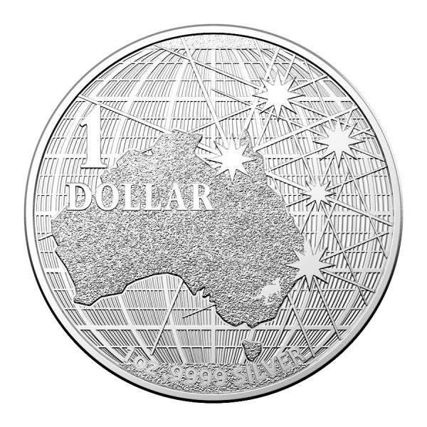 2020 1oz australian silver beneath the southern skies bu coin reverse