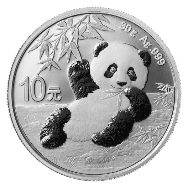 2020 1oz silver panda front
