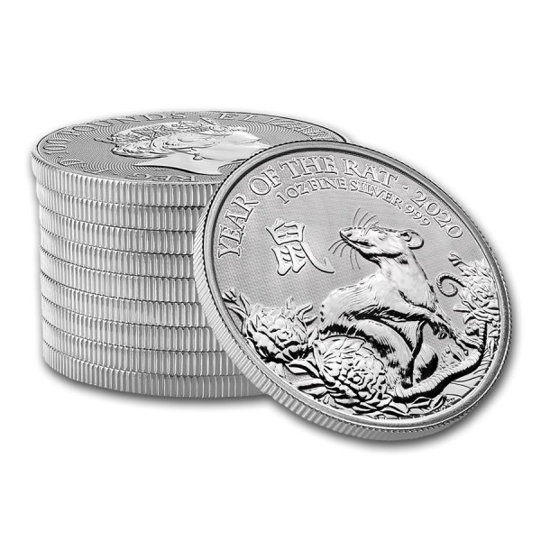 2020 1oz silver uk lunar rat coin 1