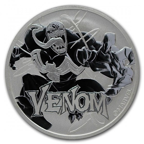 2020 1oz tuvalu marvel series venom front