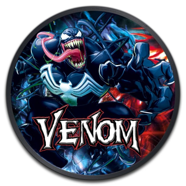 2020 1oz tuvalu silver marvel series venom black ruthenium reverse coin 1