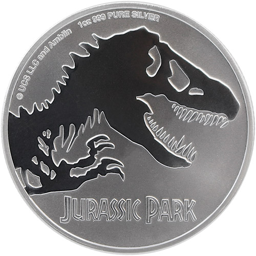 2020 Niue Jurassic Park Silver Coin rev