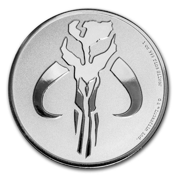 2020 niue 1 oz silver 2 star wars mandalorian mythosaur coin 213599 obv