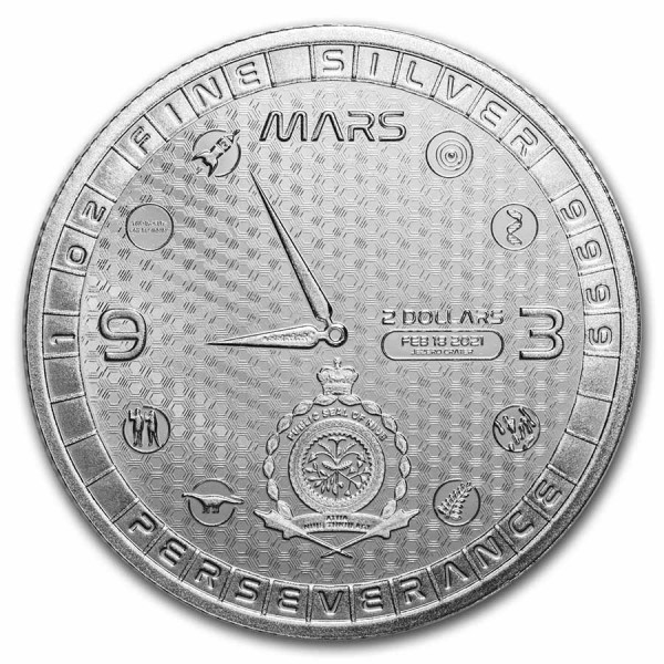 2021 1 oz niue mars landing perseverance rover bu silver obs 2