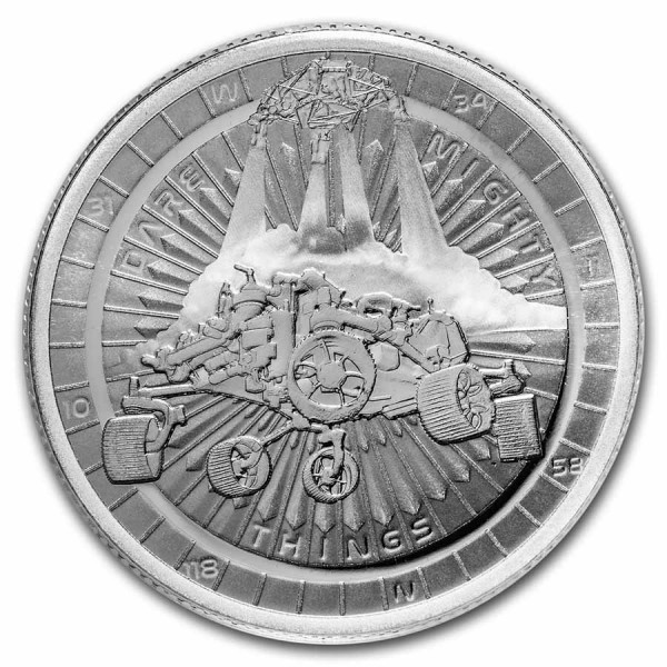 2021 1 oz niue mars landing perseverance rover bu silver rev 2