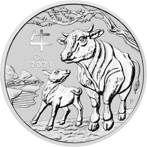 2021 Australian Silver Lunar Ox rev