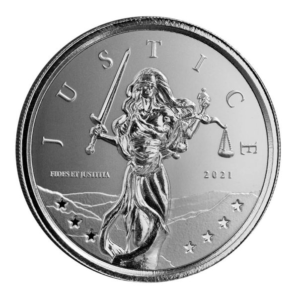 2021 Gibraltar Lady Justice 1 oz Silver Coin 02