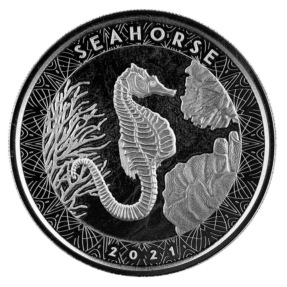 2021 Scottsdale Mint Samoa Seahorse 1 oz Silver Bu 01