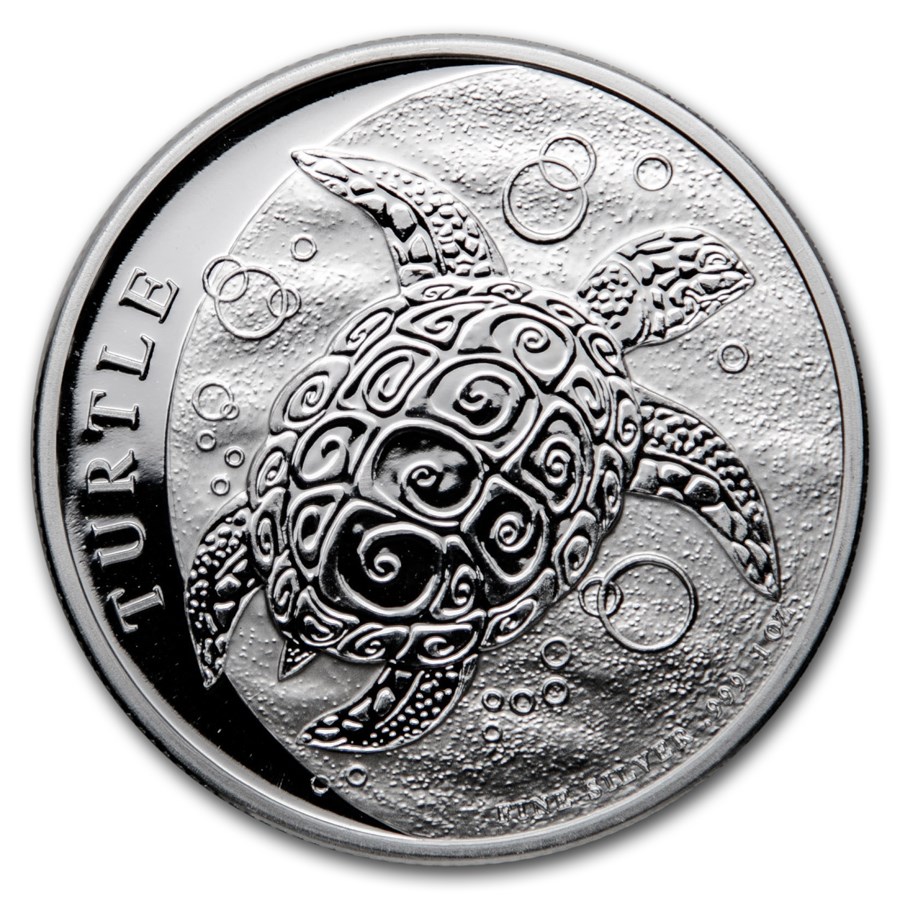 2021 niue 1 oz silver 2 hawksbill turtle bu 225244 obv