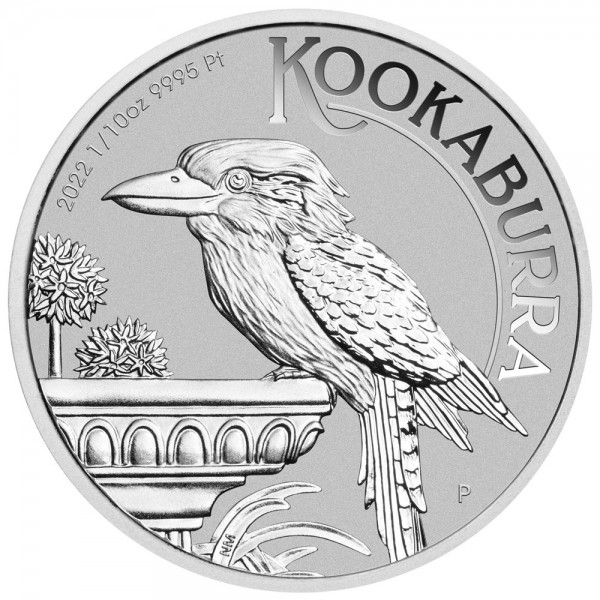 2022 1 10 oz platinum kookaburra rev