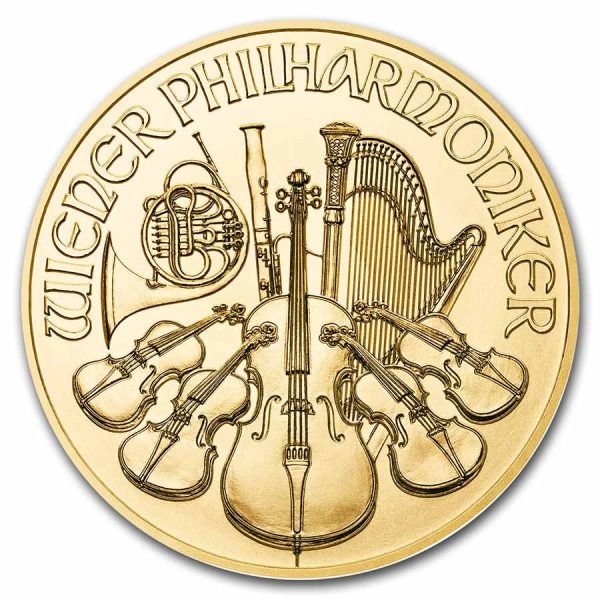 2022 1 oz austrian gold philharmonic coin bu 243333 slab