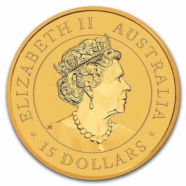 2022 australia 1 10 oz gold kangaroo bu 242436 obv