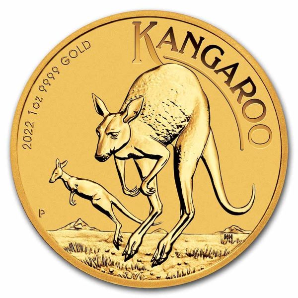 2022 australia 1 oz gold kangaroo bu 241955 slab