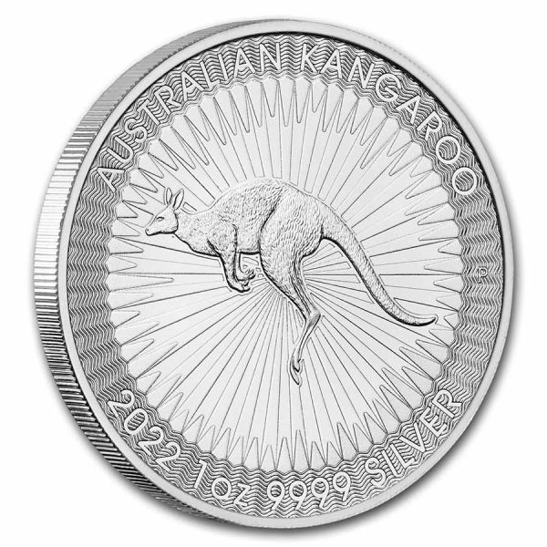 2022 australia 1 oz silver kangaroo bu 241957 rev