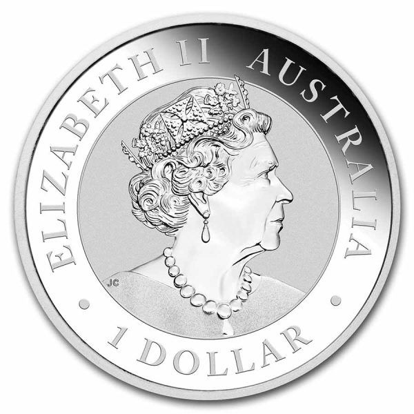 2022 australia 1 oz silver kookaburra bu 237978 obv