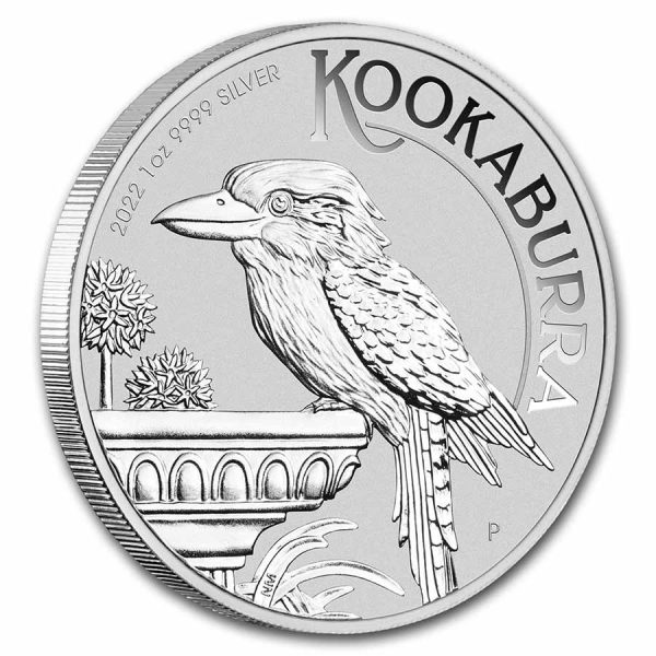 2022 australia 1 oz silver kookaburra bu 237978 rev