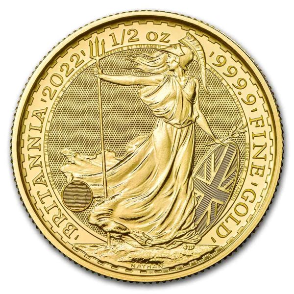 2022 great britain 1 2 oz gold britannia bu 242033 obv