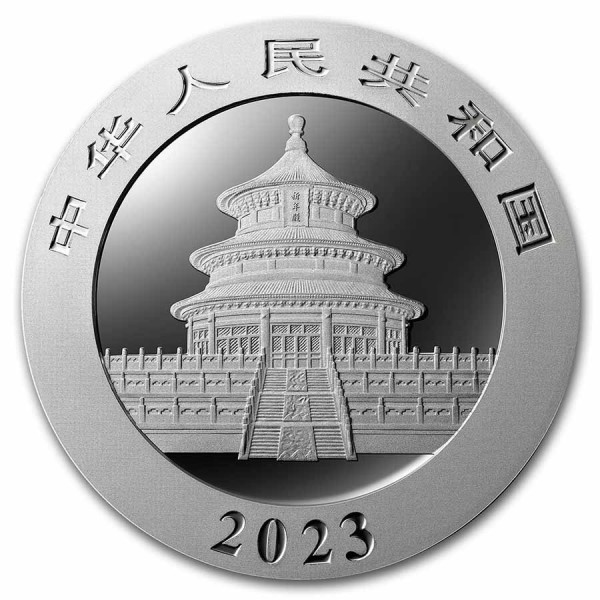 2023 30 gram china silver panda bu obs