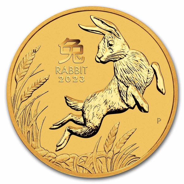 2023 australia 1 2 oz gold lunar rabbit bu series iii 260969 slab