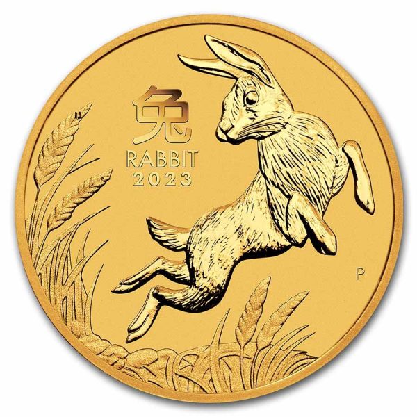 2023 australia 1 4 oz gold lunar rabbit bu series iii 260968 slab