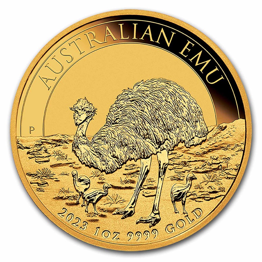 2023 australia 1 oz gold emu bu 278998 slab