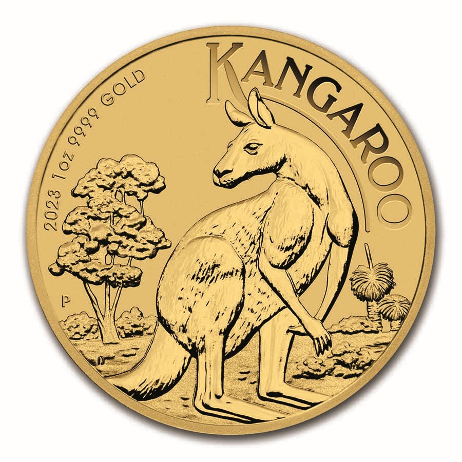 2023 australia 1 oz gold kangaroo bu 262567 slab