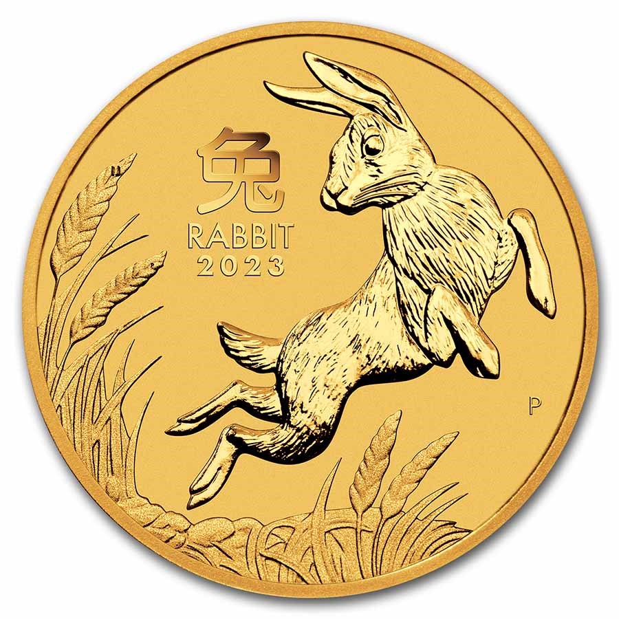 2023 australia 1 oz gold lunar rabbit bu series iii 260595 slab