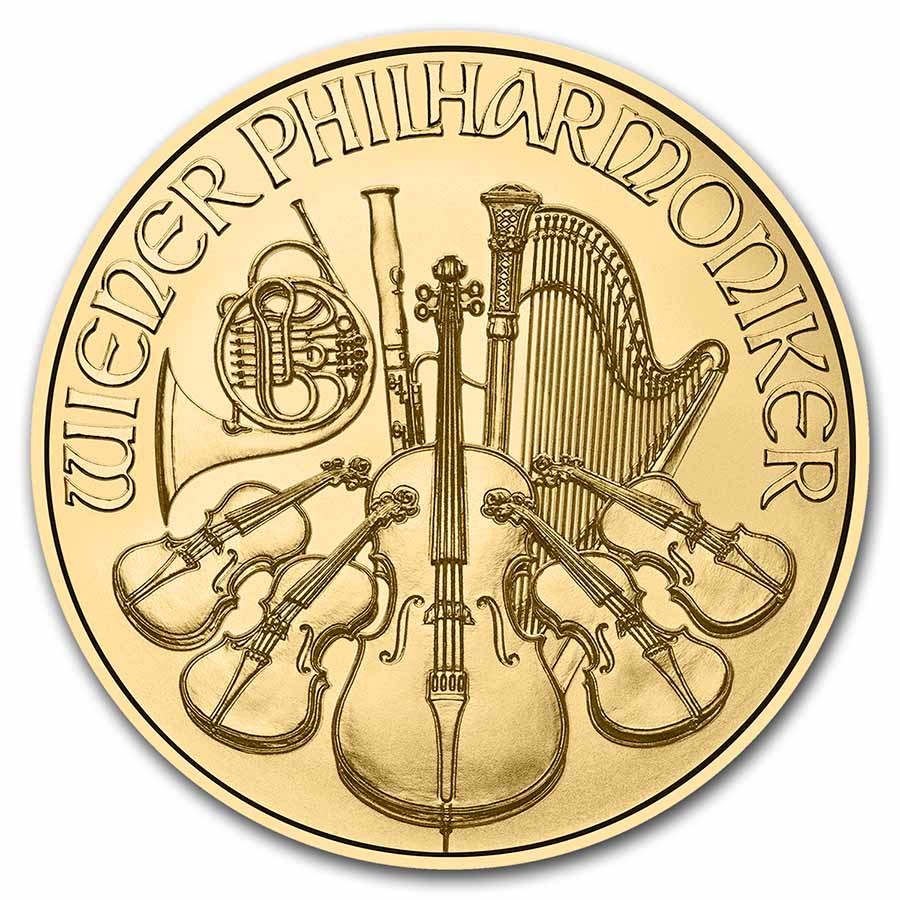 2023 austria 1 2 oz gold philharmonic bu 262827 obv