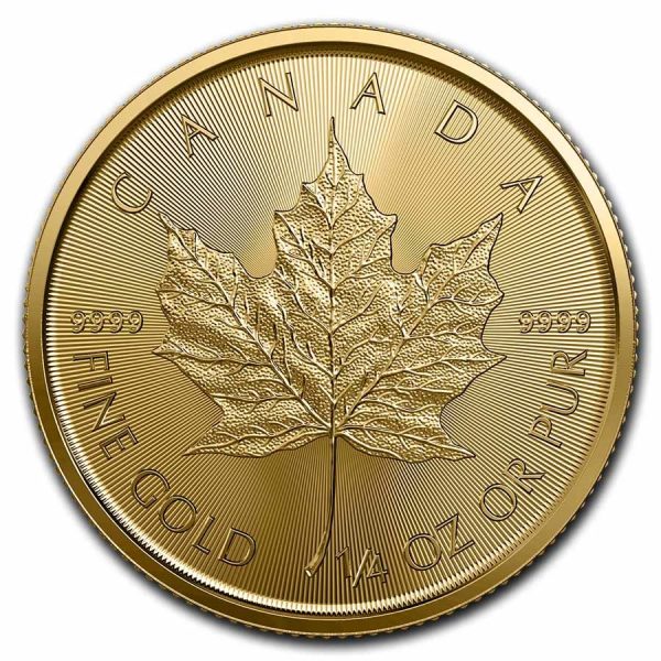 2023 canada 1 4 oz gold maple leaf bu 258851 obv