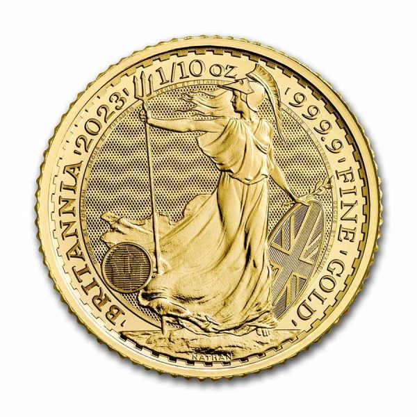 2023 great britain 1 10 oz gold britannia bu 256950 slab