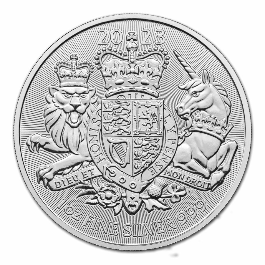 2023 great britain 1 oz silver the royal arms bu 279180 slab