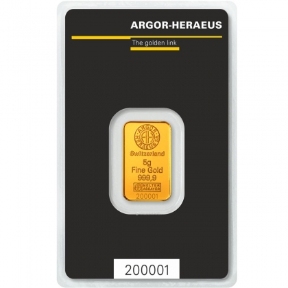 5 gramm argor heraeus blister front